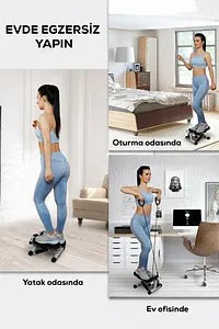 Fitness Stepper Exerciser with Rope