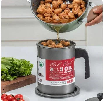 Stainless Steel Oil Filter Pot with Tray